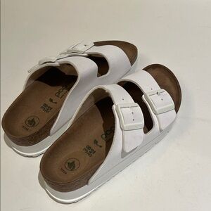 Papillio Birkenstock White Sandals size 38. Only worn once